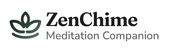 ZenChime primary signature with the icon, name, and Meditation Companion tagline.